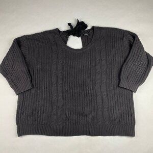 Torrid Sweater Women's Size 4X Chunky Pullover Tie Back Drop Shoulder